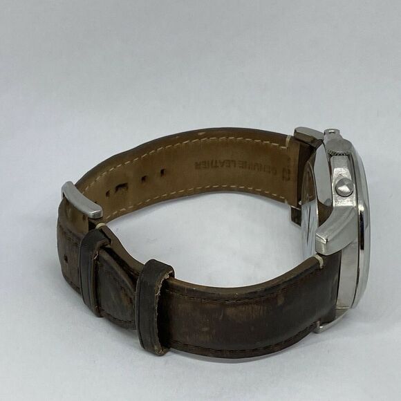 Fosssil FTW1118 Men's Brown Leather Beige Analog Dial Hybrid Smartwatch XX640 - Picture 12 of 12